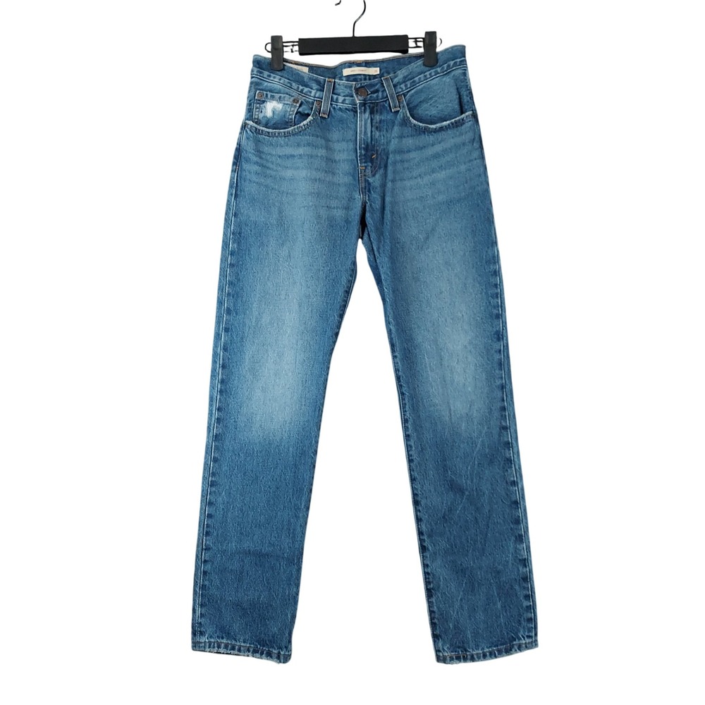 Levi's Middy Straight Jeans Womens 26 Blue Mid Rise Cotton Medium Wash 30x30